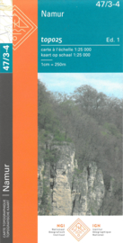 Topografische kaart Belgie NGI 47 / 3-4 Namen - Namur | 1:25.000 | ISBN 9789462353725