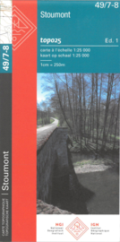 Topografische kaart Belgie NGI 49 / 7-8 Stoumont  | 1:25.000 | ISBN 9789462354913