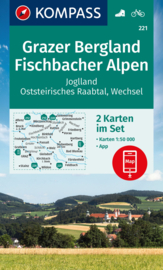 Wandelkaart 221 Grazer Bergland - Fischbacher Alpen | Kompass 221 | 1:50.000 | ISBN 9783991219927