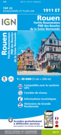 Wandelkaart 1911ET - 1911 ET Rouen, Forets Rouennaises, PNR | Normandië | ISBN 9782758552116