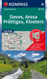 Wandelkaart Davos - Arosa - Prättigau - Klosters | Kompass 113  | 1:40.000 | ISBN 9783991542902