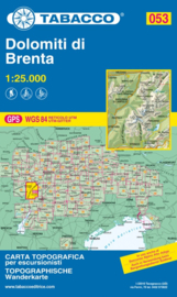 Wandelkaart Brenta | Tabacco 53 | 1:25.000 | ISBN 9788883150890