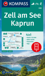 Wandelkaart Zell am See - Kaprun | Kompass 030 | 1:35.000 | ISBN 9783991217794