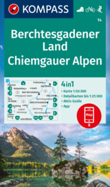 Wandelkaart Berchtesgadener Land - Chiemgauer Alpen | Kompass 14 | 1:50.000 | ISBN 9783991218272