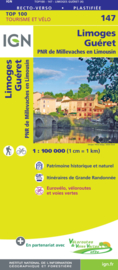 Wegenkaart - Fietskaart Limoges - Guéret | IGN 147 | ISBN 9782758547631