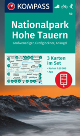 Wandelkaart Hohe Tauern Nationalpark | Kompass 50 | 1:50.000 | ISBN  9783991214700
