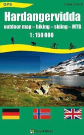 Wandelkaart Hardangervidda | Projekt Nord | 1:150.000 | ISBN 9783931099251