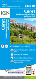 Wandelkaart Ceret/Amelie-les-Bains  | Pyreneeën | IGN 2449OT - IGN 2449 OT  | ISBN 9782758553472