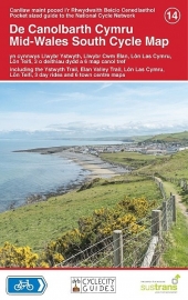 Fietskaart Wales centraal zuid - Mid Wales South Cycle Map 014 | Sustrans | ISBN 9781900623414