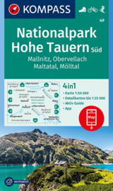 Wandelkaart Hohe Tauern NP Süd - Maltatal | Kompass 49 | 1:50.000 | ISBN 9783990444061