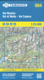 Wandelkaart Val Masino / Val di Mello / Val Codera | Tabacco 084 | 1:25.000 | ISBN 9788883151965