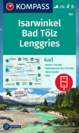Wandelkaart Isarwinkel- Bad tolz - Lenggries | Kompass 182 | 1:50.000 | ISBN 9783991216377