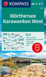 Wandelkaart Wörthersee -Karawanken West | Kompass 61 | 1:50.000 | ISBN 9783990447284