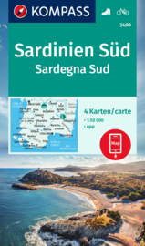 Wandelkaart Sardinië  Zuid | Kompass 2499 | 1:50.000 | ISBN 9783991217299