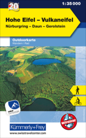 Wandelkaart Hohe Eifel - Vulkaneifel | Kümmerly & Frey 20 | 1:35.000 | ISBN 9783259025635