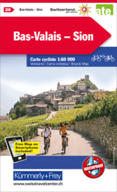 Fietskaart Sion Bas-Valais | Kümmerly+Frey nr. 20 | 1:60.000 | ISBN 9783259024201