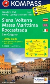Wandelkaart Siena, Volterra Massa Marittima Roccastrada | Kompass 2462 | ISBN 9783850266055