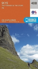 Wandelkaart Skye, Trotternish, The Storr | Ordnance Survey Explorer 408 | 1:25.000 | ISBN 9780319246436