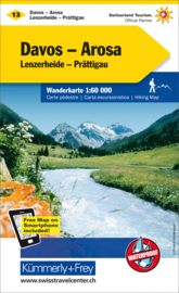 Wandelkaart Davos - Arosa 13 | Kümmerly + Frey | 1:60.000 | ISBN 9783259022139