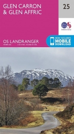 Wandelkaart Glen Carron & Glen Affric | Ordnance Survey 25 | ISBN 9780319262131