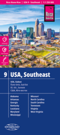 Wegenkaart USA 9 Zuidoost - Missouri, Kentucky, West Virginia, South Carolina | Reise Know How | 1:1.250.000 | ISBN 9783831772834