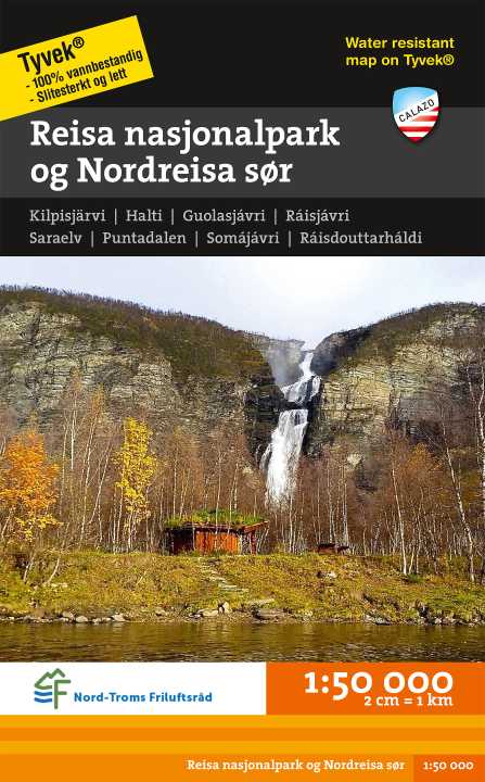 Wandelkaart   Reisa nasjonalpark og Nordreisa Sor | Calazo | 1:50.000 | ISBN 9789188335401