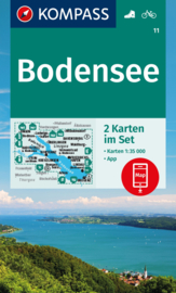 Wandelkaart Bodensee : 2-delig | Kompass 11 | 1:35.000 | ISBN 9783991219910