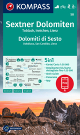 Wandelkaart Sextener Dolomiten | Kompass 58 | 1:50.000 | ISBN 9783991211181