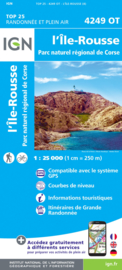 Wandelkaart L`Ile Rousse, Belgodère, Olmi-Cappella, PNR de la Corse | Corsica - IGN 4249OT - IGN 4249 OT