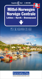 Wegenkaart Noorwegen Midden 4 | Kümmerly+Frey | 1:400.000 | ISBN 9783259018248