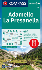 Wandelkaart Adamello, La Presanella | Kompass 71 | 1:50.000 | ISBN 9783991211129