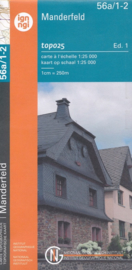 Topografische kaart Belgie NGI 56a / 1-2  Manderfeld | 1:25.000 - ISBN 9789462352438