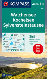 Wandelkaart Walchensee - Kochelsee | Kompass 06 | 1:25.000 | ISBN 9783990444900