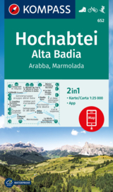 Wandelkaart Hochabtei - Alta Badia | Kompass 652 | 1:25.000 | ISBN 9783991540373