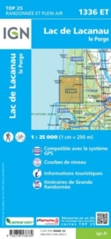 Wandelkaart Lac de Lacanau & Le Porge | Franse Atlantische Kust | IGN 1336ET - IGN 1336 ET  | ISBN 9782758538769