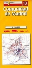 Wegenkaart-Fietskaart Madrid & Omgeving No. 13 | GeoEstel | 1:250.000 | 9788496295001
