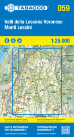 Wandelkaart Monti Lessini - Lessinia | Tabacco 59 | 1:25.000 | ISBN 9788883152009