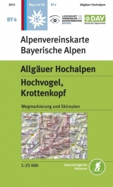 Wandelkaart Allgäuer Hochalpen, Hochvogel, Krottenkopf | DAV BY4 | 1:25.000 | ISBN 9783948256296
