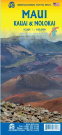 Wegenkaart Maui - Kauai - Molokai | Hawaii  | ITMB | 1:100.000 | ISBN 9781771293396