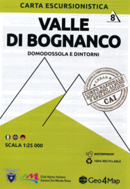 Wandelkaart Valle di Bognanco - Domodossola e dintorni | Geo4Map kaart 8 | 1:25.000 | ISBN 9788899606060