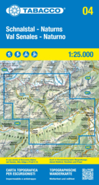 Wandelkaart Schnalstal - Naturns | Tabacco 4 | 1:25.000 | ISBN 9788883152184