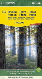 Wandelkaart Pinovo-Tzena-Paiko | Geopsis 135 | 1:40.000 | ISBN 9789198447903