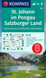 Wandelkaart St. Johann Salzburgerland | Kompass 80 | 1:50.000 | ISBN 9783991214663