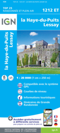 Wandelkaart 1212ET - 1212 ET La Haye Du Puits Lessay | Normandië | ISBN 9782758545170