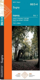 Topografische kaart Belgie NGI 66 / 3-4 Sugny | 1:25.000 - ISBN 9789462354524