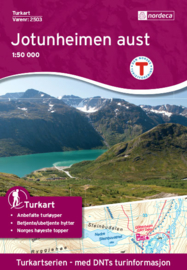 Wandelkaart Jotunheimen Oost - Aust 2503 | Nordeca | 1:50.000 | ISBN 7046660025031