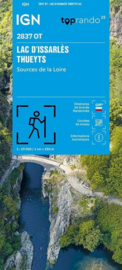 Wandelkaart Thueyts Lac D`Issarles  | Ardèche | IGN 2837 OT - IGN 2837OT | ISBN 9782758558842