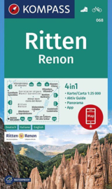 Wandelkaart Ritten - Renon - Sarntaler Alpen | Kompass 068 | 1:25.000 | ISBN 9783990446225