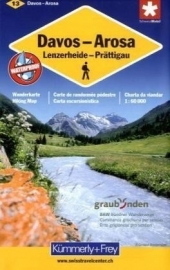 Wandelkaart Davos - Arosa 13 | Kümmerly + Frey | 1:60.000 | ISBN 9783259008164