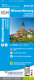 Wandelkaart Wissembourg, Lauterbourg, Soufflenheim, Plaine du Rhin | Vogezen | IGN 3914 OT - IGN 3914OT | ISBN 9782758550617
